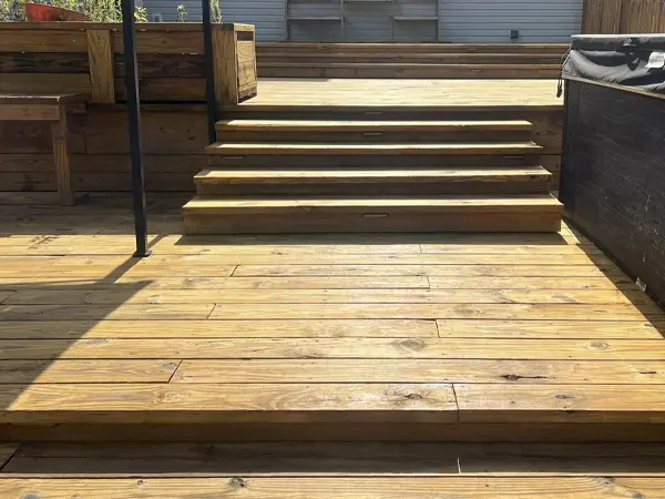 wood deck multi level deck