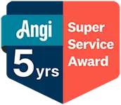 Angi Super Service Award 5 Year Badge
