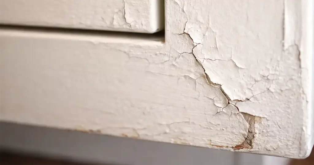 cabinet painting crack