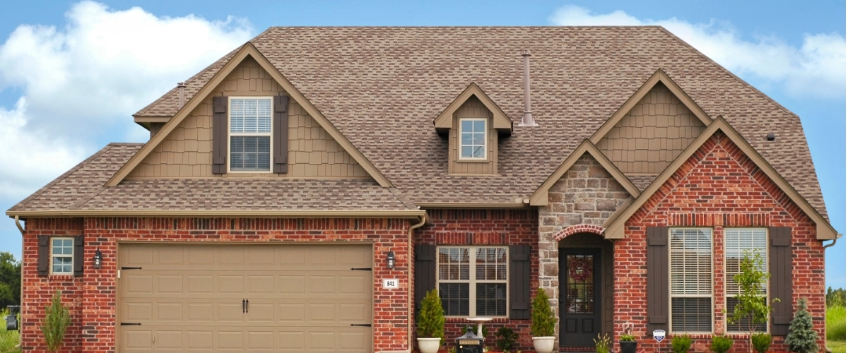 American style house shot from up front